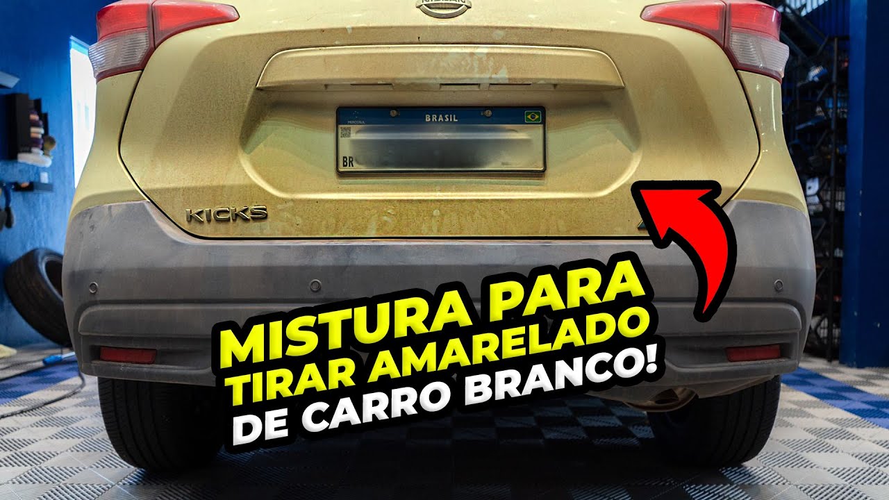 APRENDA A TIRAR AMARELADO DE CARRO BRANCO! SIMPLES E RÁPIDO!