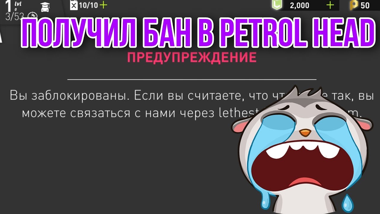 ЗАБАНИЛИ В PETROL HEAD!!! ЗАЧЕМ? ЗА ЧТО? И ПОЧЕМУ?? ОТВЕТ ТУТ