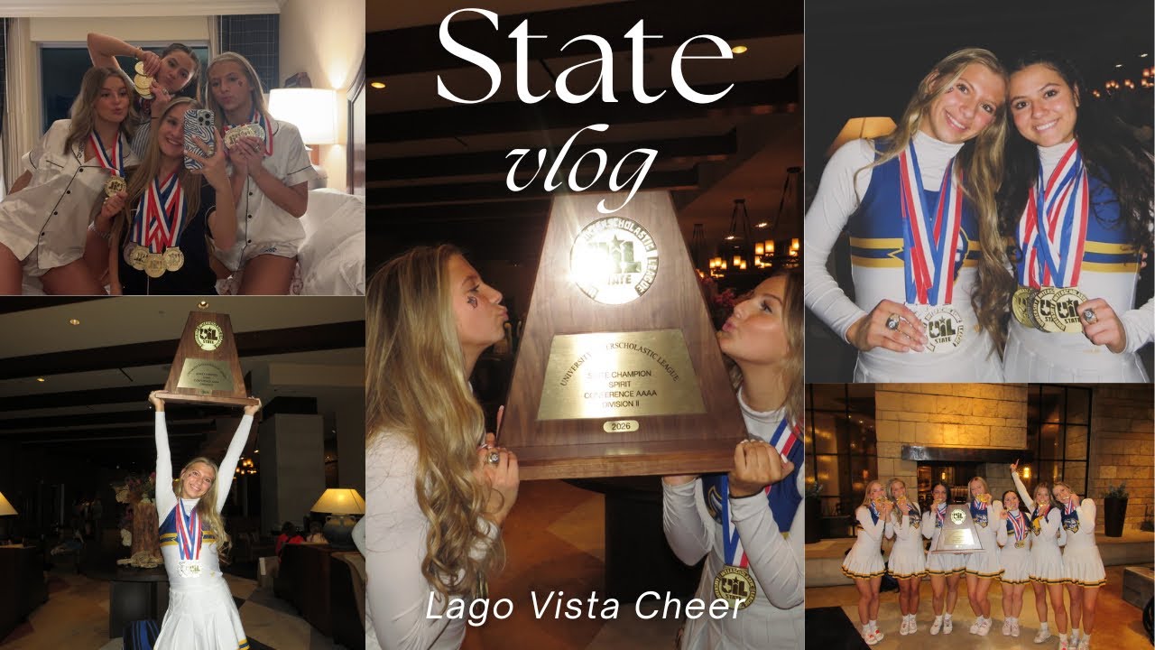 Lago Vista Cheer State 2026 Vlog!!! || Spoiler Alert: We won🥇😝