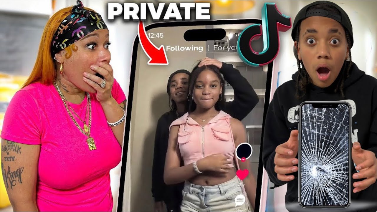 Reacting To My Sons Shocking TikTok&rsquo;s After He Crashed Out And Broke His Phone😱