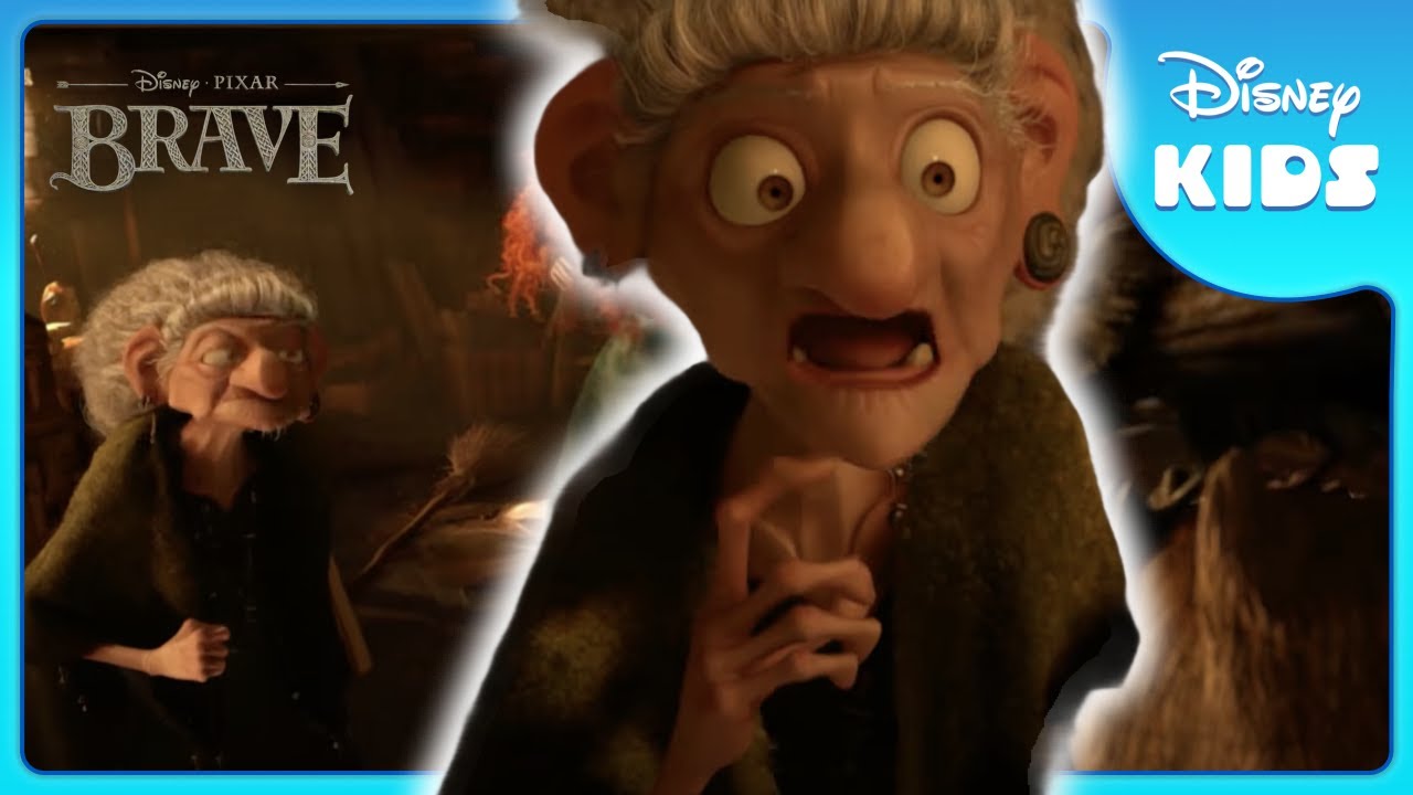 Merida Meets a Witch 🧙 | Brave | Disney Kids