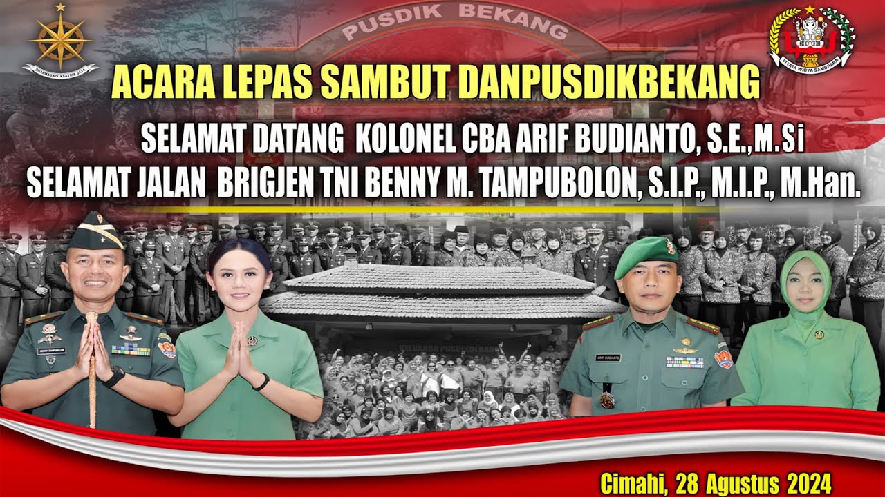 LEPAS SAMBUT KOMANDAN PUSDIKBEKANG PUSBEKANGAD