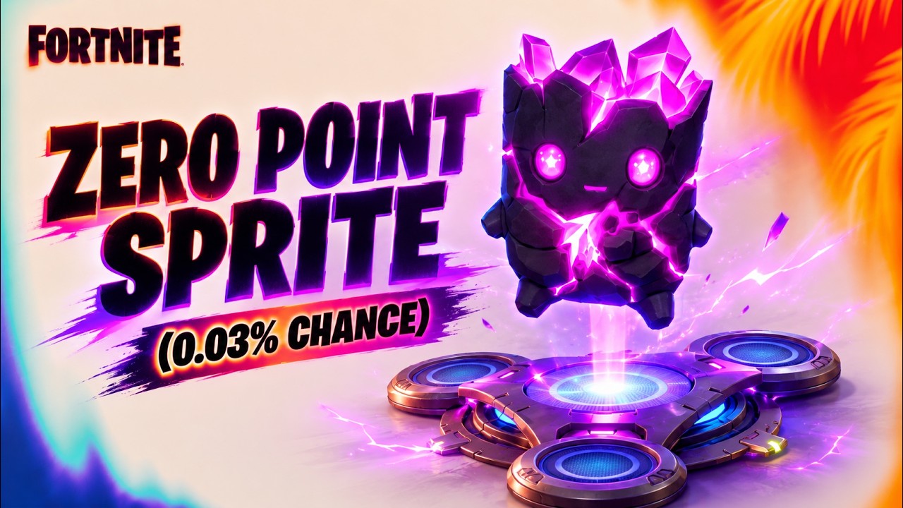 I Got Fortnite's RAREST Sprite (0.03%), Here's How!!! (Zero Point Sprite)