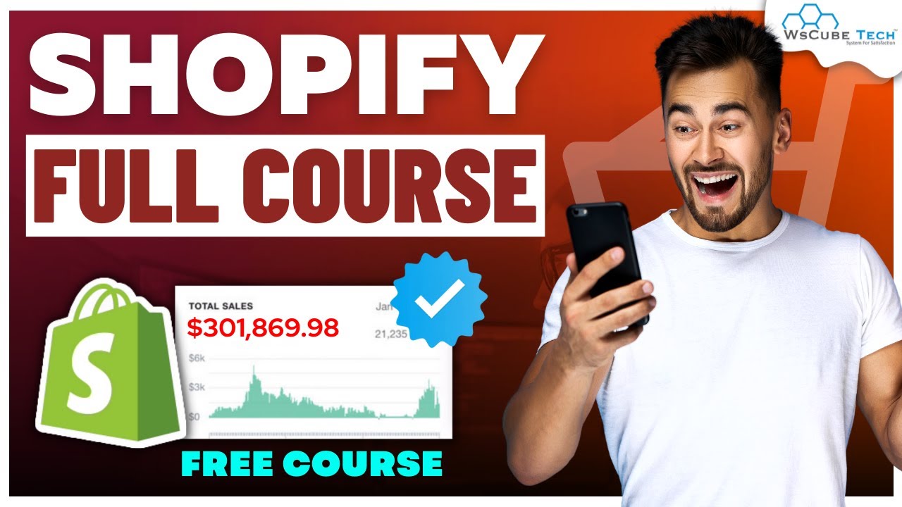 Shopify Course for Beginners 🤑 | Shopify Store Setup & Website Design Course
