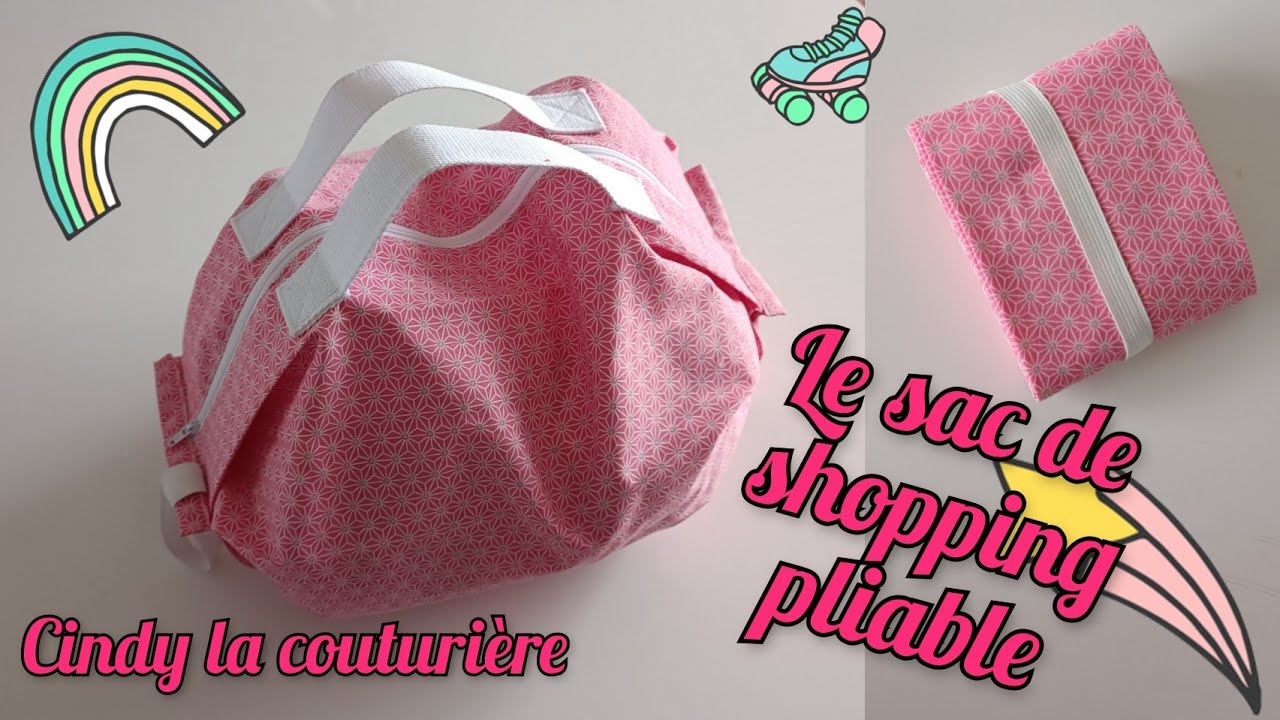 Tuto couture facile : Le sac shopping pliable ~ Cindy la couturière - débutant