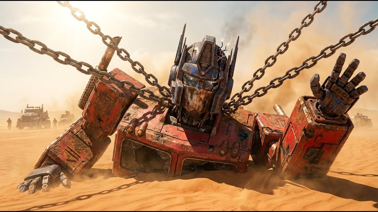 Restoring Abandoned OPTIMUS PRIME in Desert: Buried Alive for 100 Years | ASMR