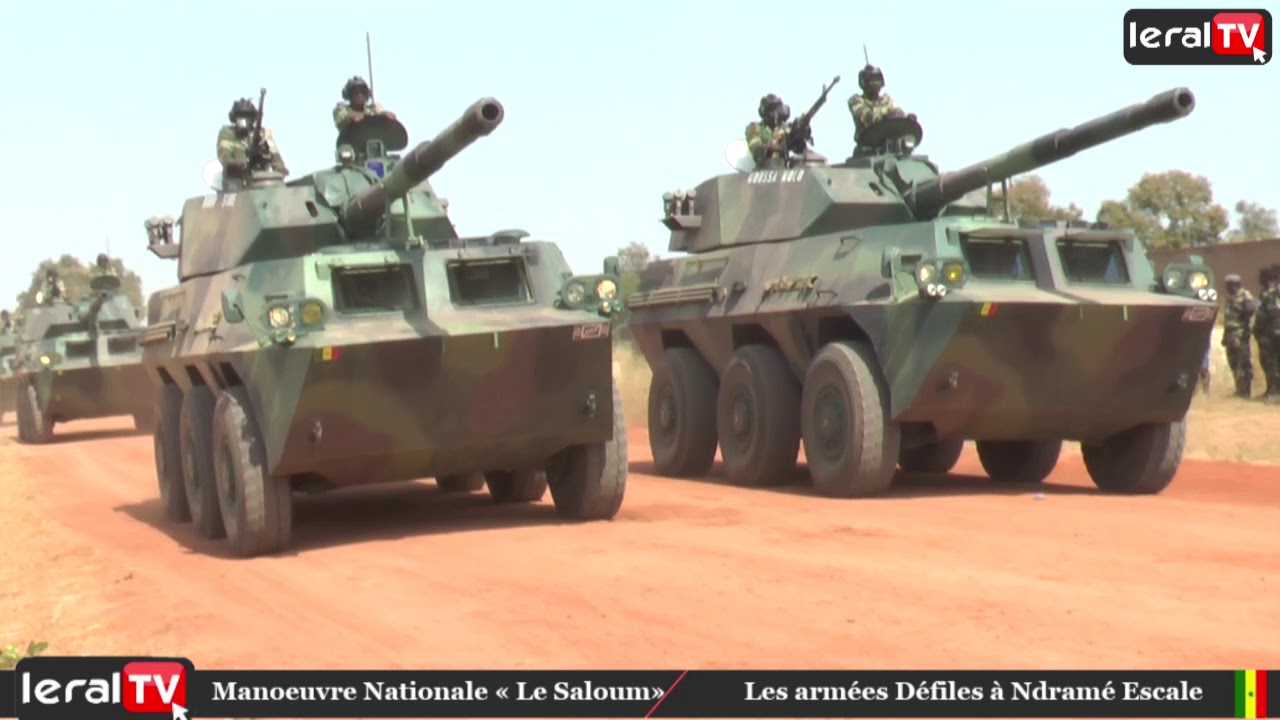 Voici le défilé mettant fin à la manœuvre nationales des armées.