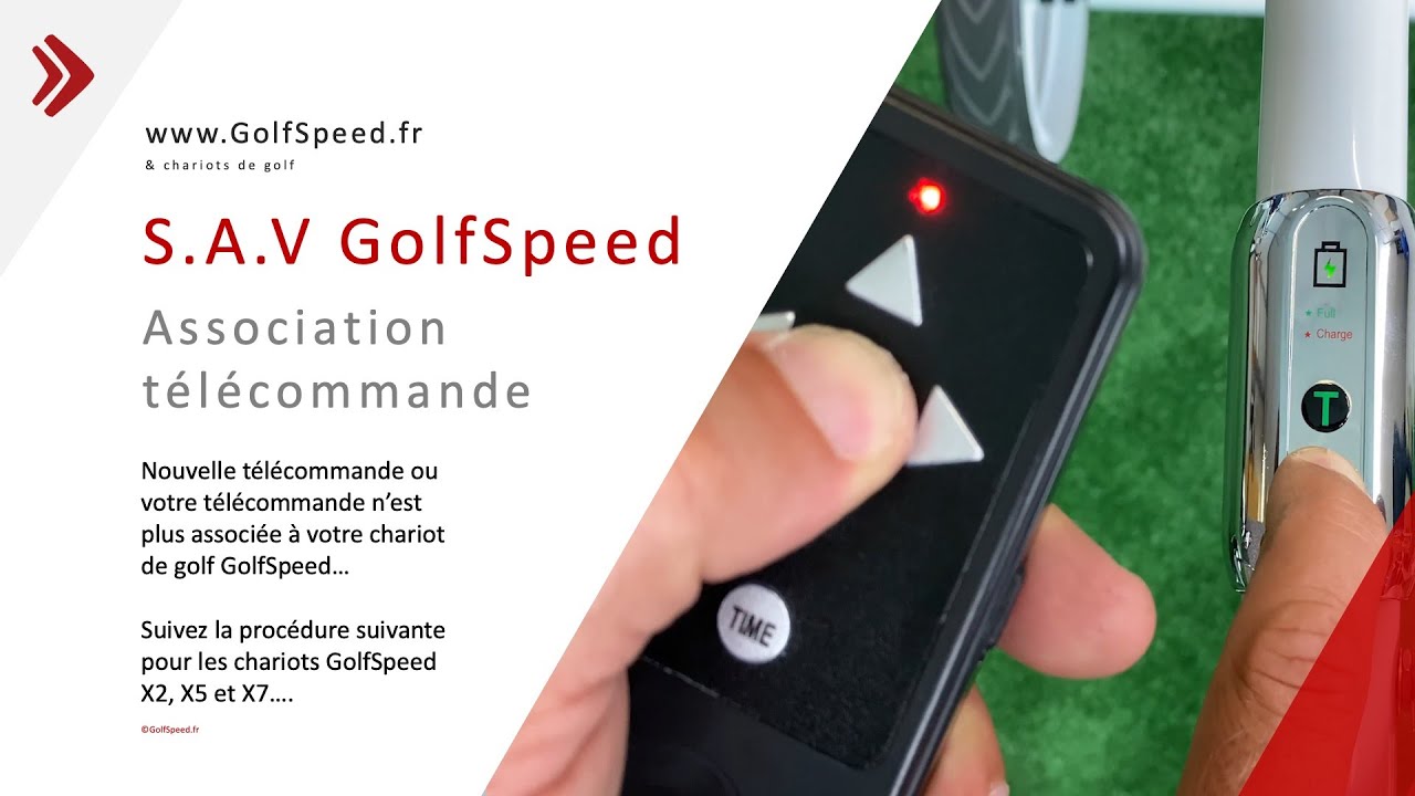 GolfSpeed SAV T&eacute;l&eacute;commande