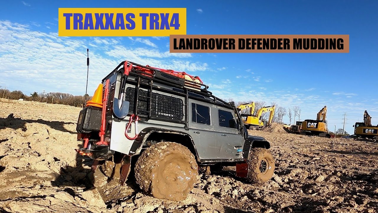 TRAXXAS TRX4 - Land Rover Defender - Mud Test