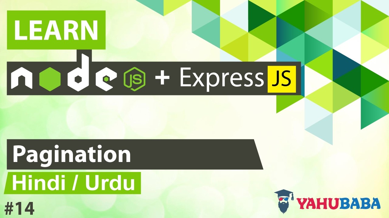 ExpressJS Pagination Tutorial in Hindi / Urdu
