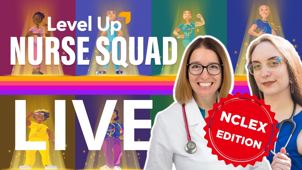 Nurse Squad Happy Hour Hangout LIVE: NCLEX Prep Edition Round 4 July 19, 2023 4pm pst | @LevelUpRN