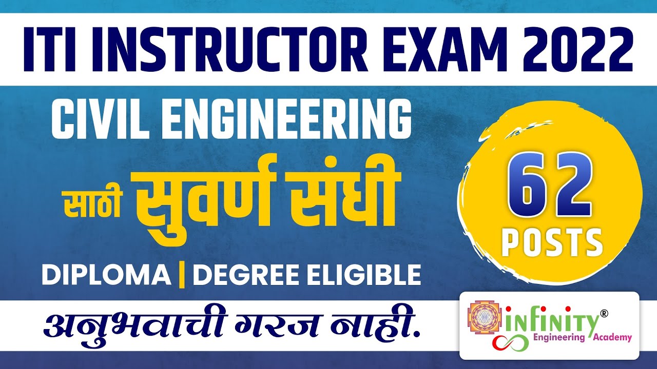 ITI Instructor Recruitment 2022 | ITI Instructor Civil 2022 | ITI Craft Instructor Vacancy 2022