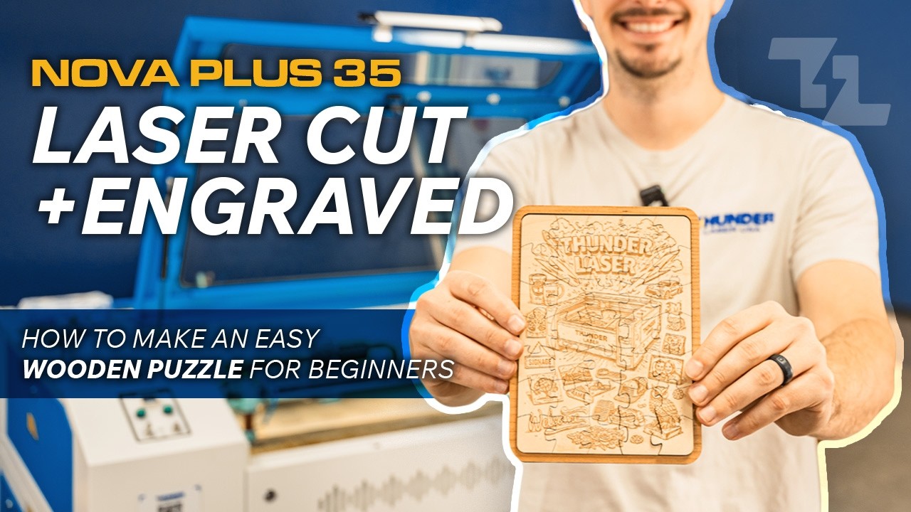 Laser Engraving a Custom Photo Puzzle on a CO₂ Laser
