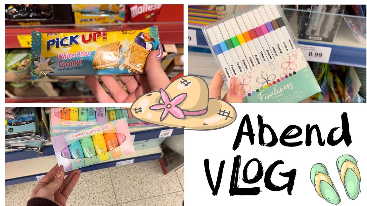 Abend VLOG 🎥 // mini ACTION & FOOD Live Haul 🛍 // alinaBerry