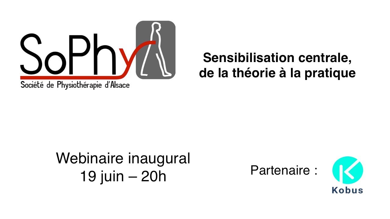 SoPhyA - Sensibilisation centrale - Prise en charge en kin&eacute;sith&eacute;rapie - Thomas Osinski