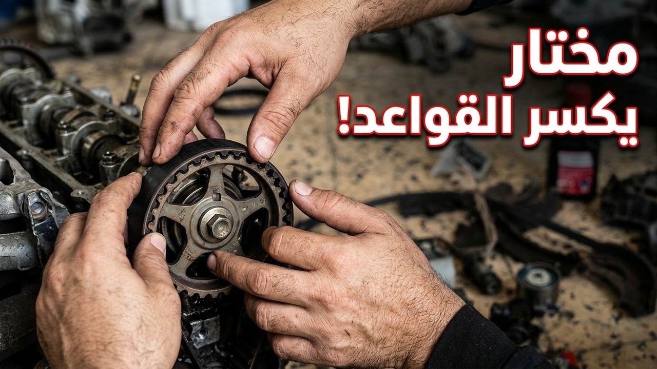 هذا ما يحدث عند عمك مش ميكانيكي مختار يعرف يبدل محركات فقط