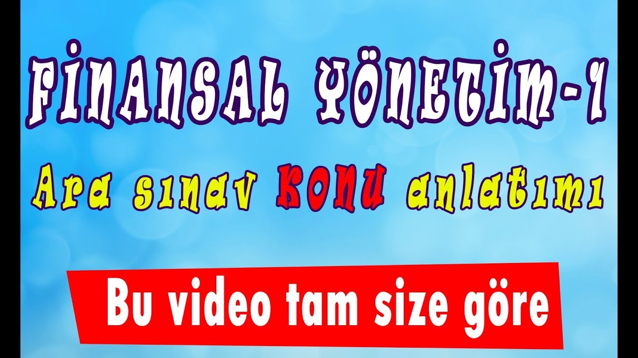 AÖF Finansal Yönetim-1 dersi. Basit Faiz konusu  www.akademiaof.com