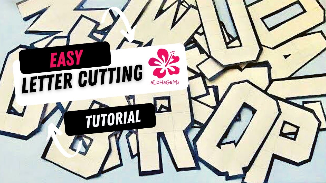 Easy to Make Letter Cutting A to Z with Grid