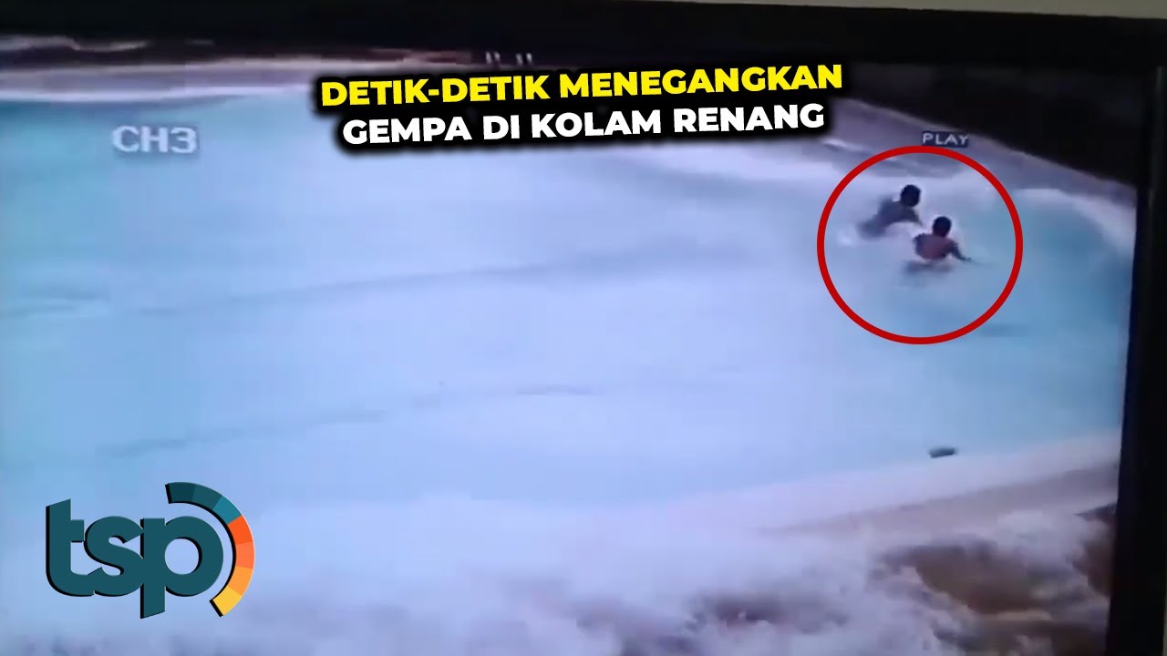 Ngeri! Lagi Asik Berenang Malah Gempa, Inilah yang Terjadi...