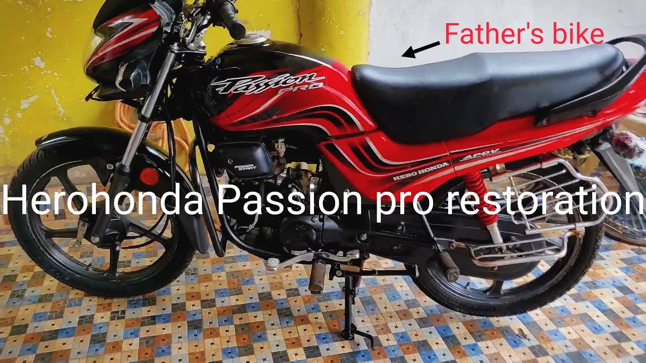 Herohonda Passion pro restoration and rebuild#father'sbike#herohonda#RESTORATIONFREAK