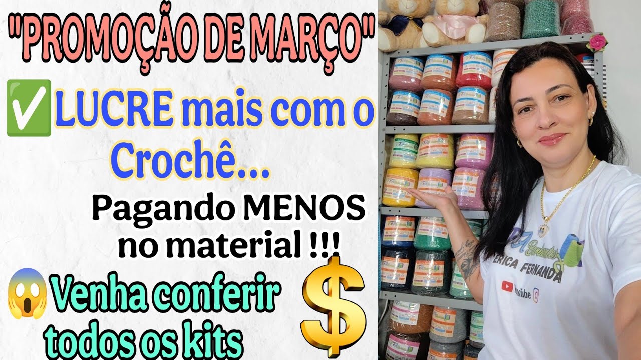 ✅ LUCRE COM O CROCHÊ ECONOMIZANDO NO MATERIAL 💰💥 😱 6 KITS MARAVILHOSOS E BARATOS 💰 