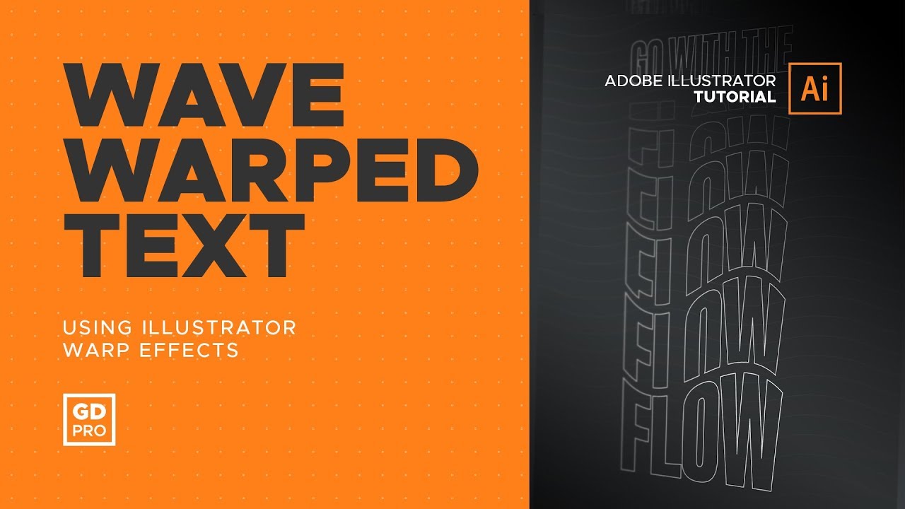 Adobe Illustrator • Wave Warped Text Tutorial
