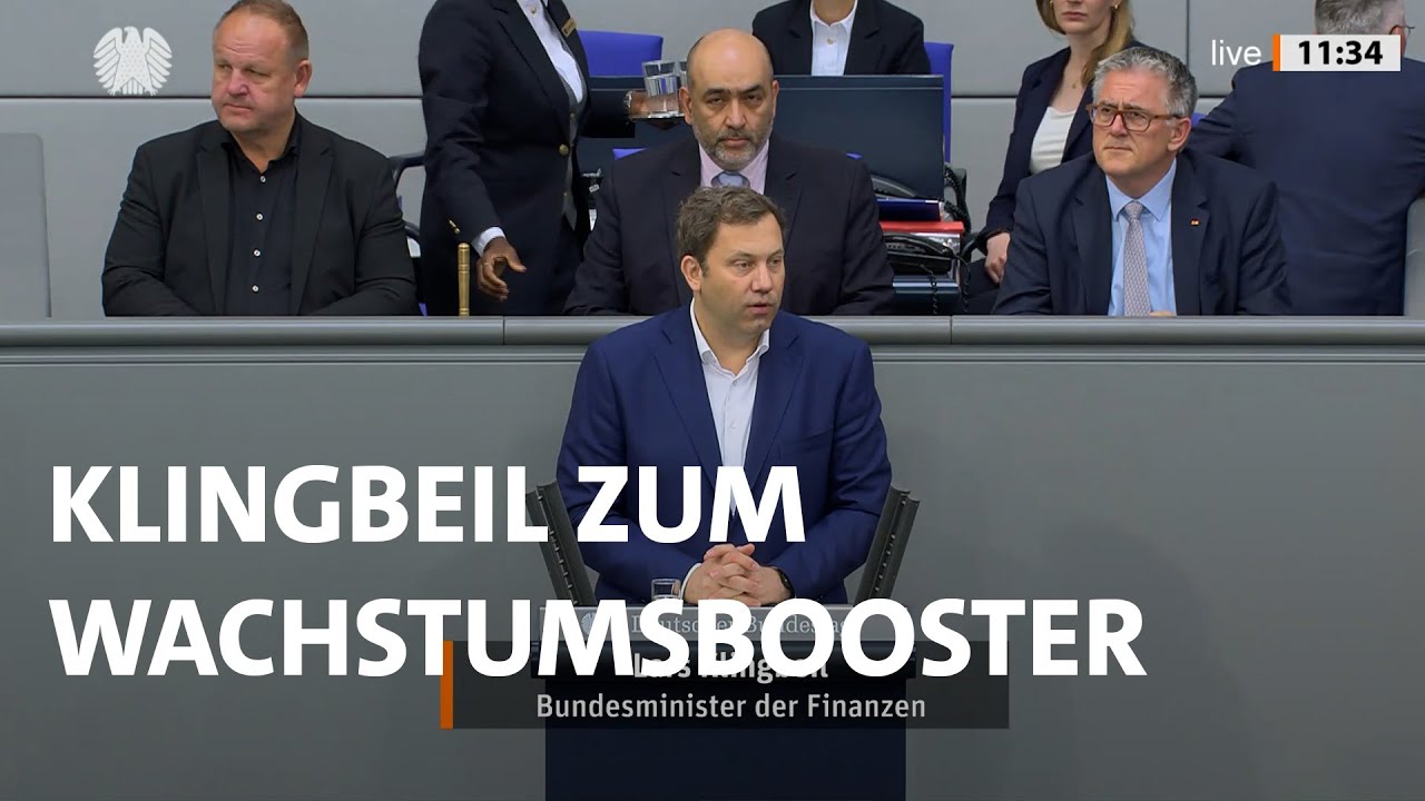 Klingbeil im Bundestag zum Wachstumsbooster