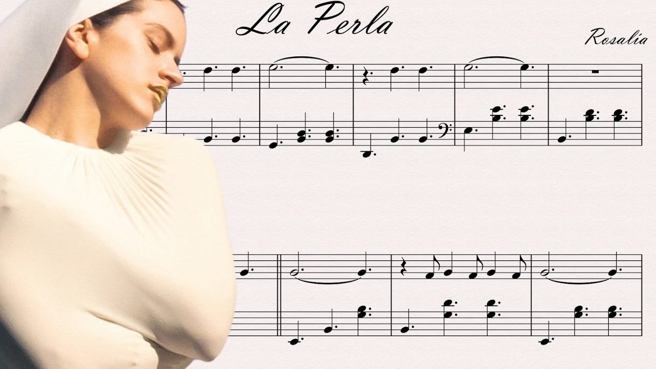 Rosalía - La Perla | Arreglo de Piano | Partitura
