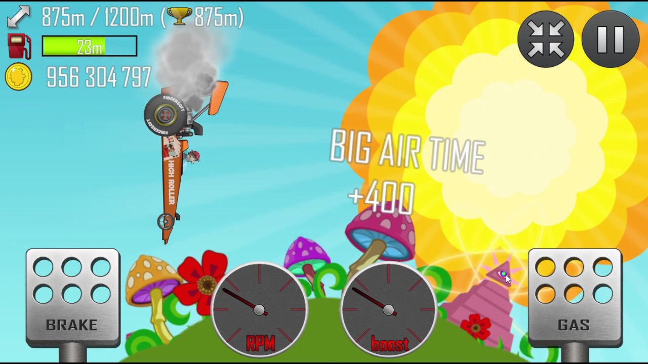 GOOD GAMES TO  PLAY★Hill Climb RACING DRAGSTER ON RAINBOW ROAD★GAMEPLAY