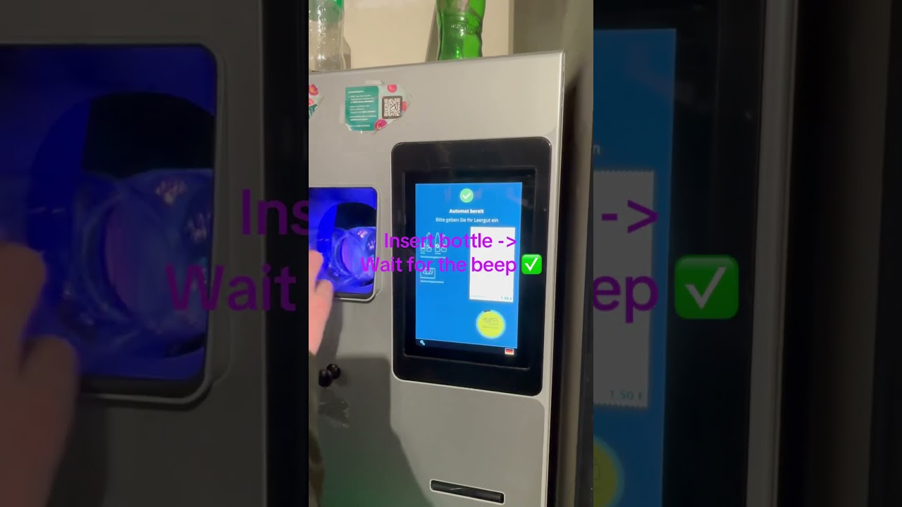 How to Use a Pfand Machine in Germany. #pfand #germany #bottle #deposit #money #benefits