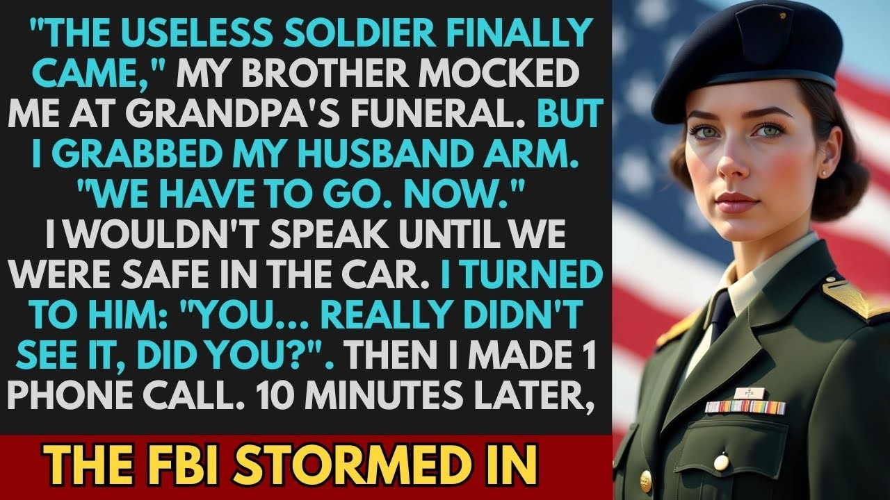 My Brother Mocked Me As A  Useless Soldier  — Until My Call Brought The FBI To Their Funeral…