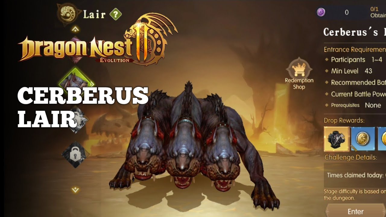 Dragon Nest 2 Evolution - Cerberus Lair Gameplay | F2P