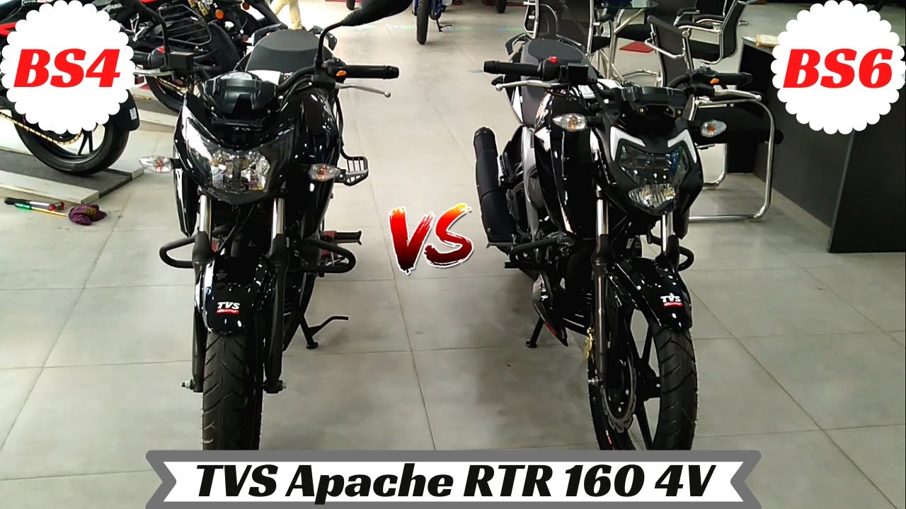 2020 TVS Apache RTR 160 4V BS6 vs BS4 Detailed Review & Differences | Side By Side Comparison⚡⚡⚡
