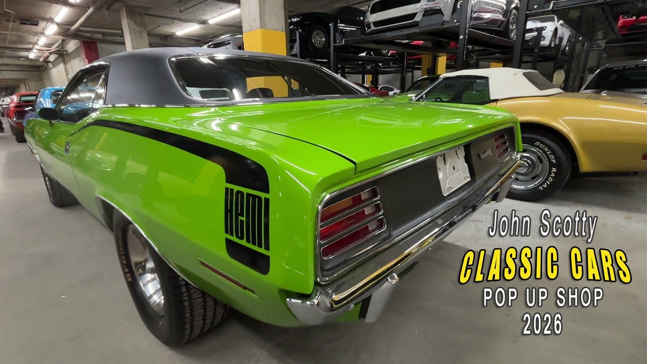 J'ai visité John Scotti Classic Cars pop up shop 2026