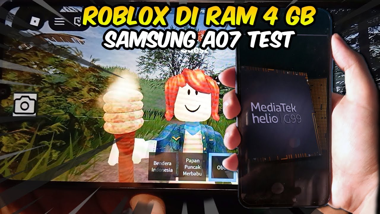TEST ROBLOX Di HP RAM 4GB Samsung A07 -  Helio G99
