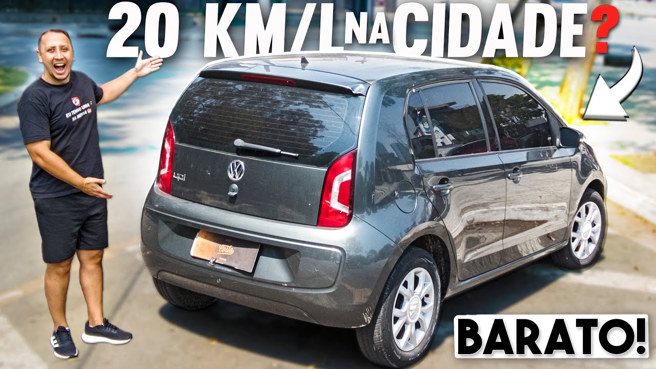 O CARRO que NUNCA QUEBRA e BEBE POUCO😱 VOLKSWAGEN UP MPI