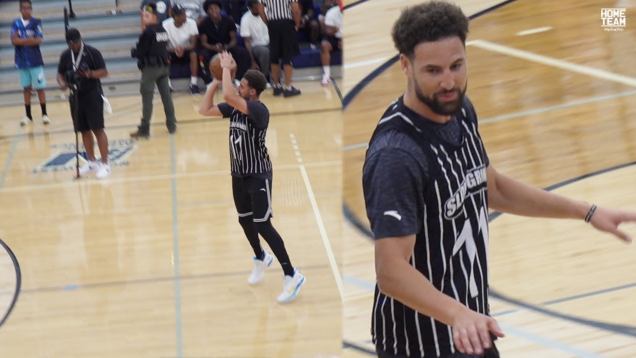 Klay Thompson Shooting Workout before game at the Zeke End