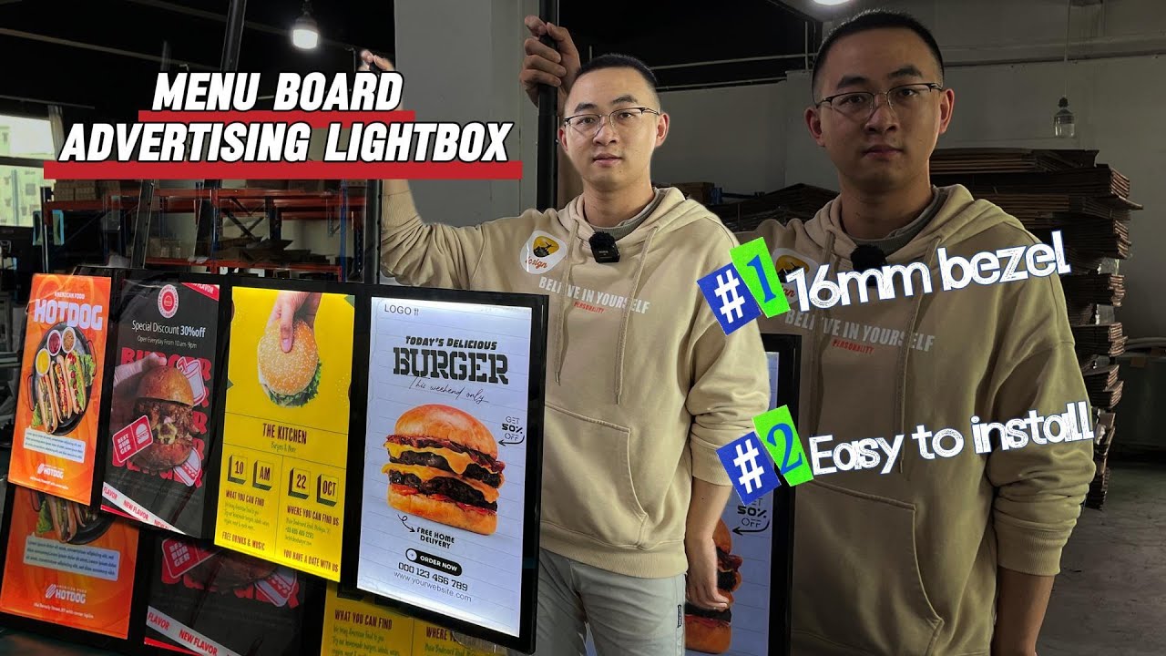 Menu Board Advertising Light Box