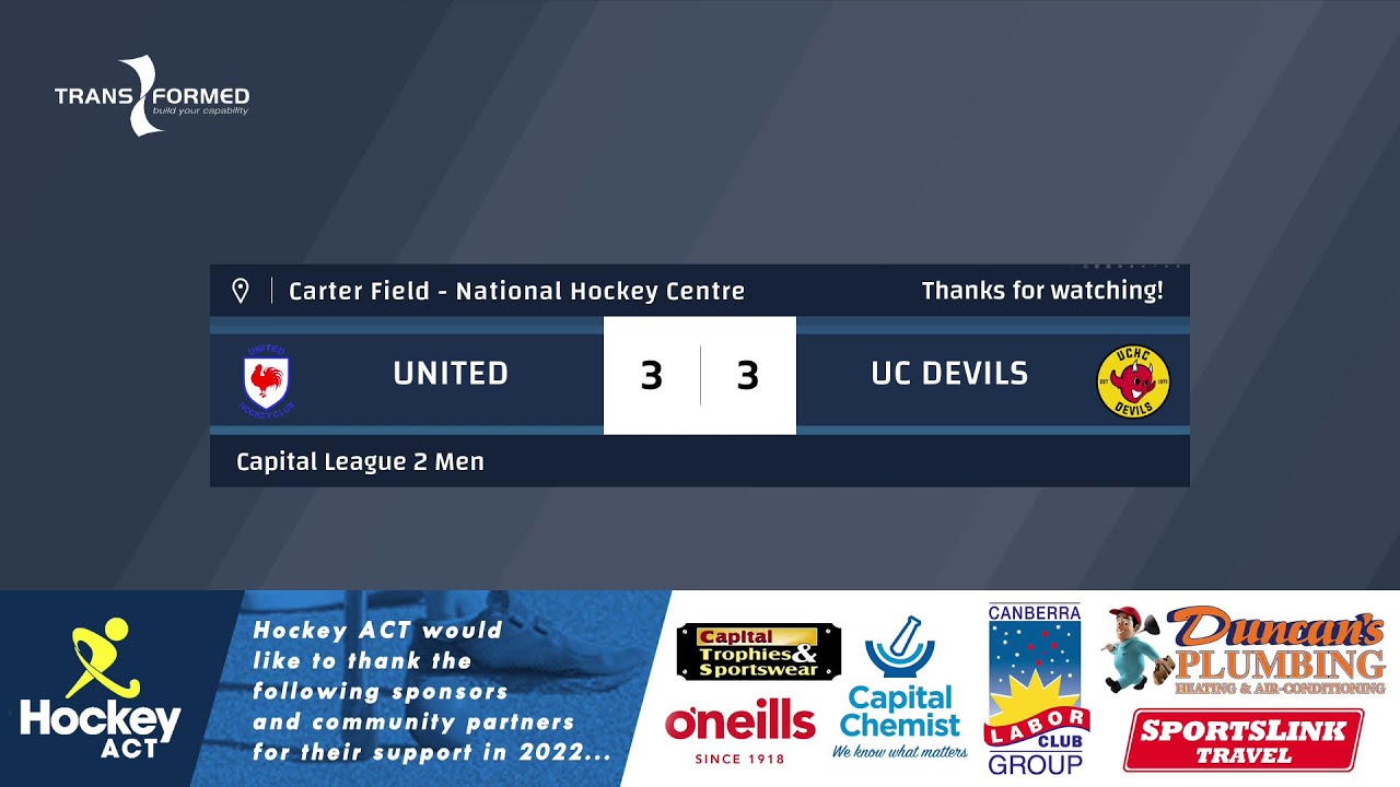 Hockey ACT CL1 Mens - ANU v ST PATS