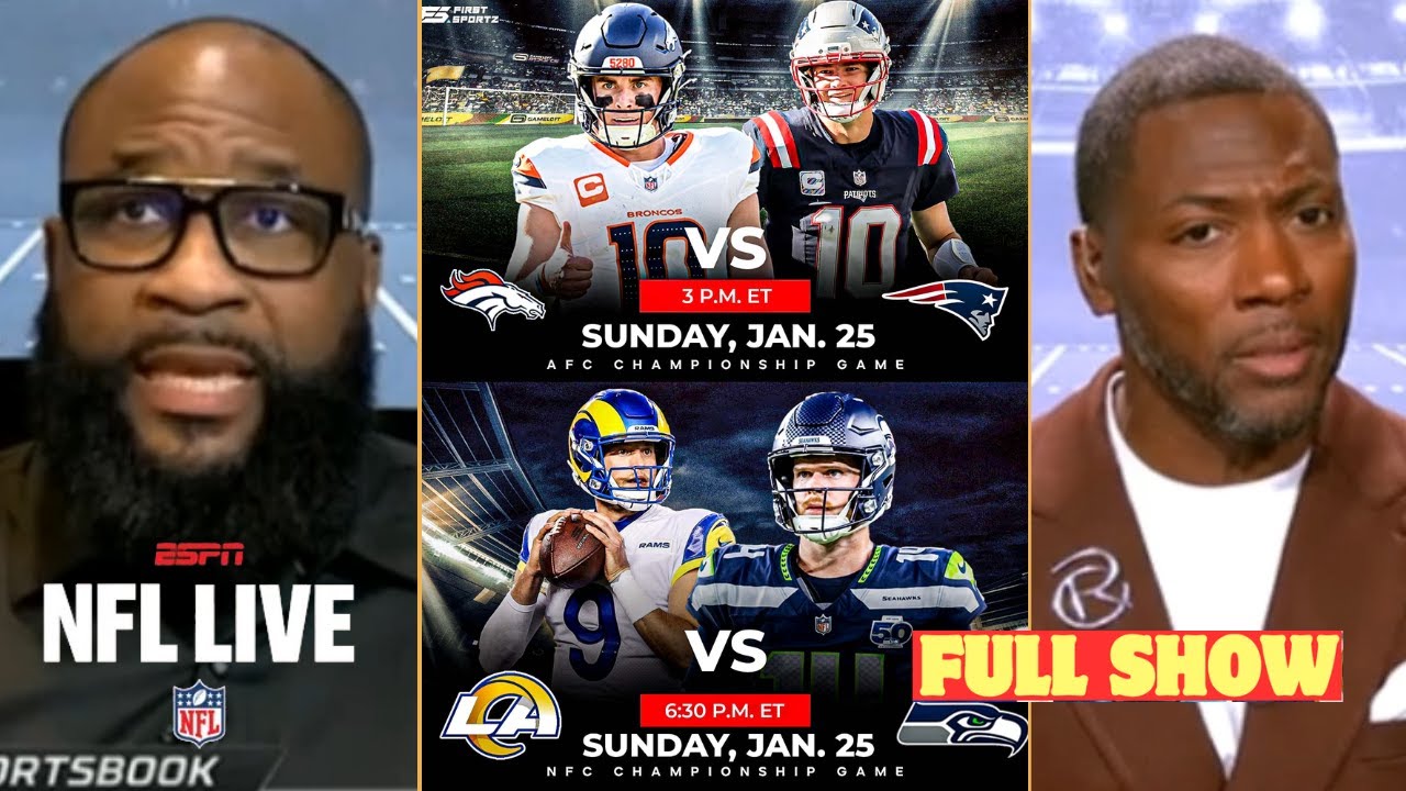 FULL NFL LIVE | Championship Game: Pats, Broncos, Rams or Seahawks will win? - Lamar to the Raiders?