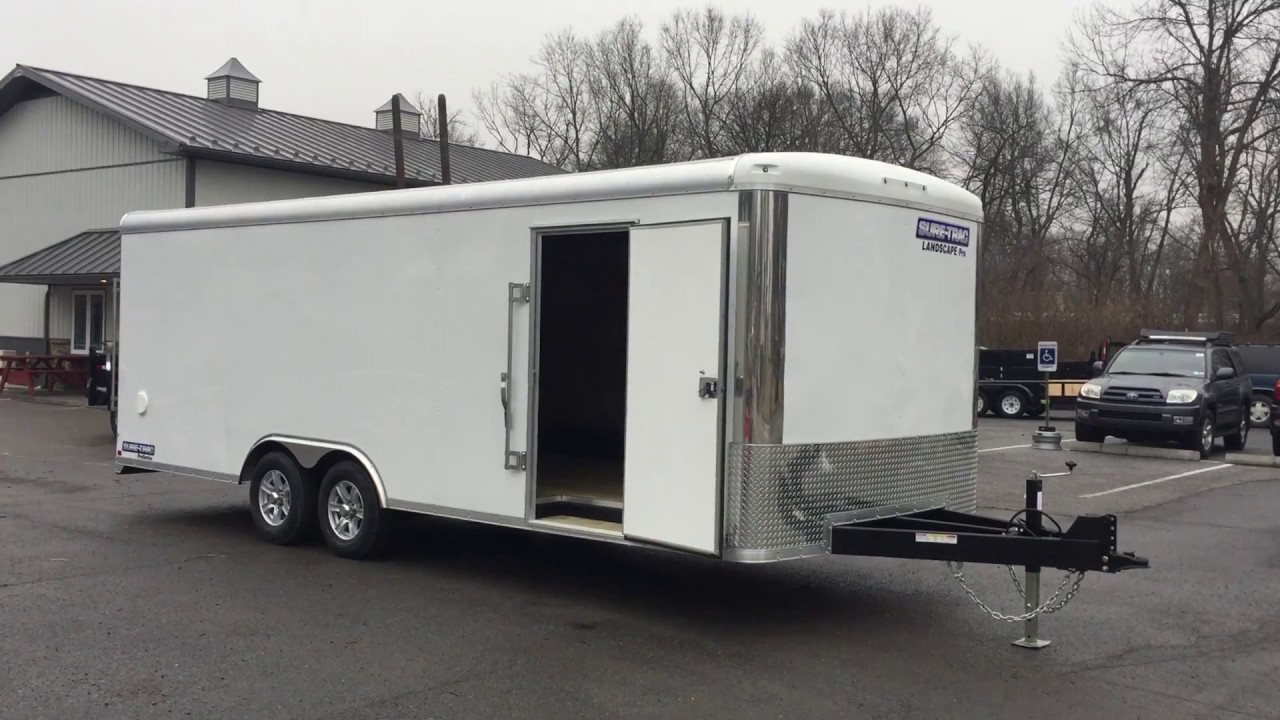 Sure Trac Commercial Landscape Pro Enclosed Cargo Trailer 8.5x22' 9900# GVW