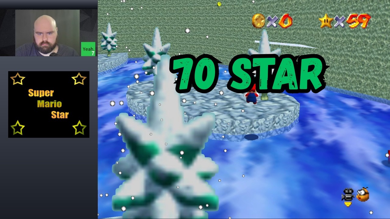 [WR] 70 Star in 43:43 - Super Mario Star