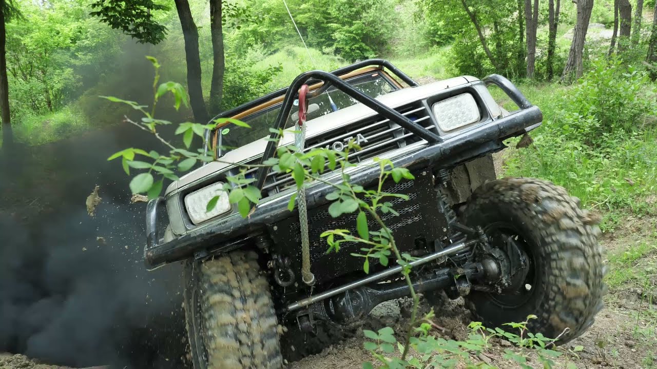 4x4 offroad Toyota Land cruiser LJ70, KDJ73 + trial special výjazdy na Lúkach (4K).