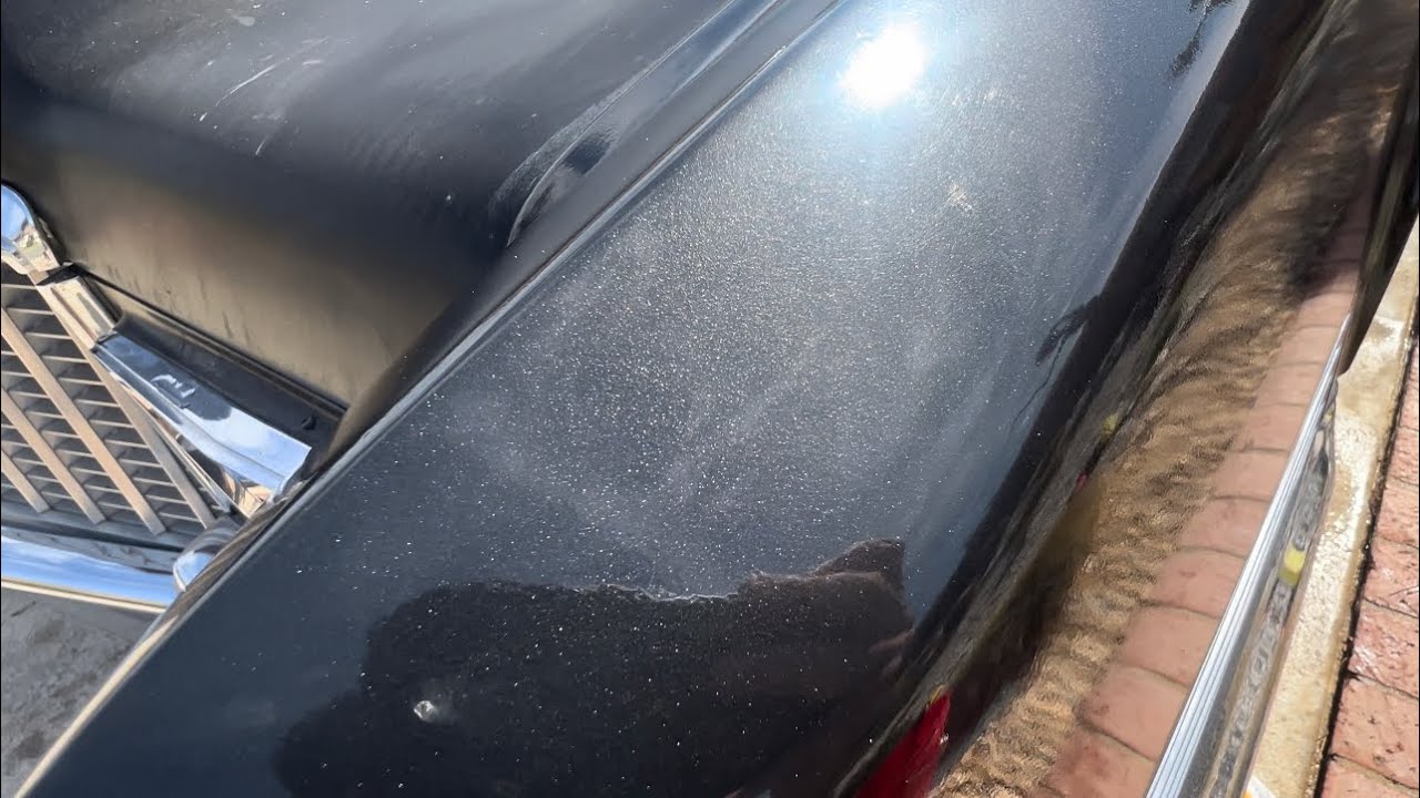 Clear coating and wet sanding the hearse