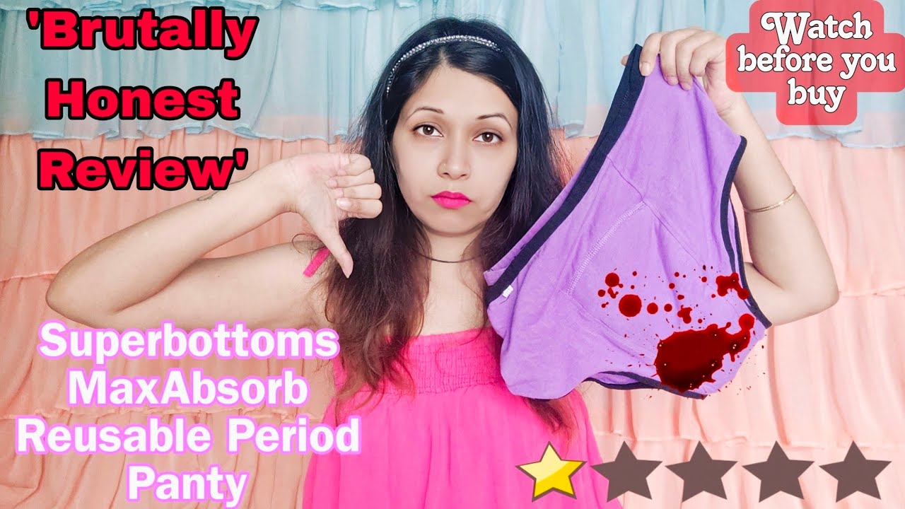 Superbottoms MaxAbsorb Reusable Period Underwear/Panty Detailed Honest Review #superbottoms #periods