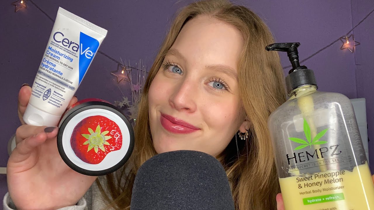ASMR Lotion Collection🧴💕pt 2 ~ Tapping, Whispering and Lid sounds