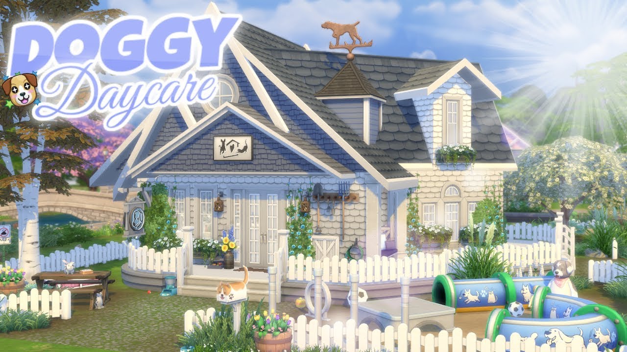 DOGGY DAYCARE Speed Build | The Sims 4: CATS AND DOGS (No CC)