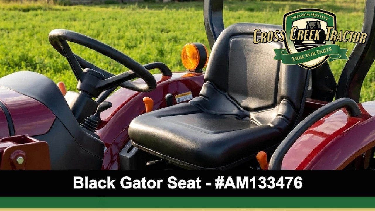 AM133476 Black Gator Seat | Compatible with John Deere Gators & Utility Vehicles