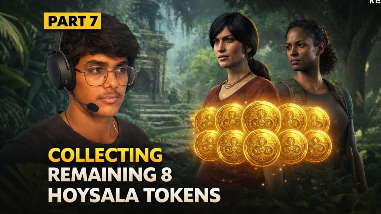 All Remaining Hoysala Tokens Collected! (8 Tokens) | Part 7 | Uncharted The Lost Legacy