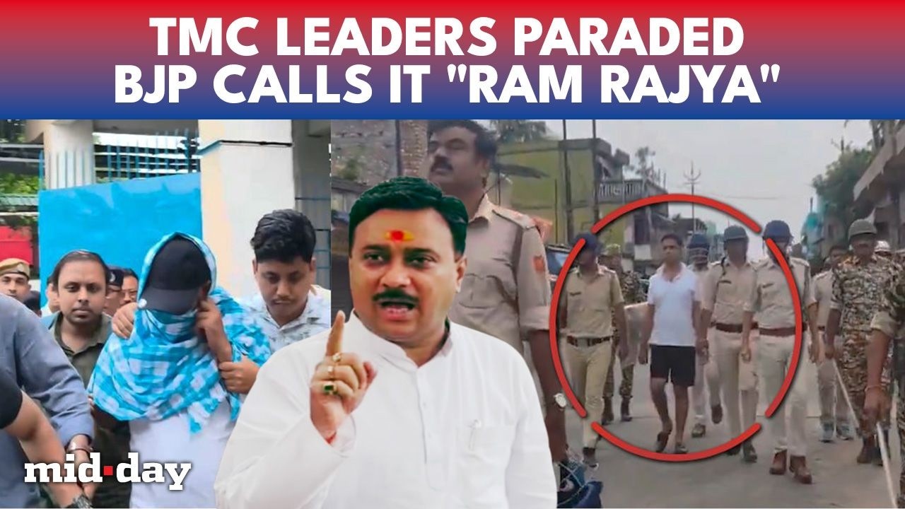 TMC Leader Jahangir Khan PARADED In Shorts; BJP's 'Ram Rajya' Jibe Ignites Bengal Row | WATCH